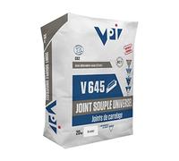 Joint de carrelage souple pour terrasse, piscine, sol, chauffant, facade, hydrofuge, joint, carrelage - 20 kg Blanc - ARCANE INDUSTRIES