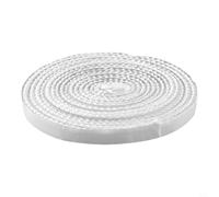 Joint de chauffage en fibre de verre résistant aux hautes températures pour poêle à granulés avec joint de porte de four, corde plate 12 x 3 mm, convient pour les joints d'expansion de four, four et