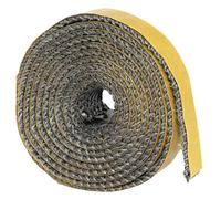 Joint de Cheminée Autocollant, 3 mm x 1 cm x 3 m, Joint Poele a Bois Autocollant,Pour Plaque Vitrocéramique/Poêle/Cheminée/Tube Poele/Porte, Résistant à la Chaleur Jusqu'à 550 °C