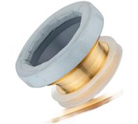 Joint de cire pour cuvette de toilette, avec cire et joint en silicone, compatible avec les canalisations standard de 80 à 110 mm (A)