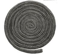 Joint de corde en fibre de verre, kit de corde de poêle noire, 8 mm x 2 m, résistante à la chaleur, joint thermique, corde à feu noire, longueur du poêle à bois, joint de porte