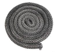 Joint de corde en fibre de verre noir de 2 m pour portes de brûleurs à bois, joint résistant à la chaleur de 18 mm de diamètre, convient pour cheminées, poêles, chaudières et industriels