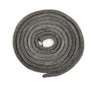 Joint de corde en fibre de verre résistant au feu pour poêle 2 m de long 6/8 mm de diamètre Convient pour brûleurs à bois, chaudières et fours industriels (8 mm)
