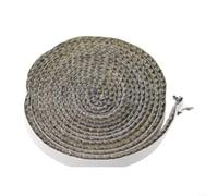 Joint de corde en fibre de verre résistant au feu pour portes en verre, emballage de chaudière, four et four avec 10 mm de largeur et 3 mm d'épaisseur (10 mm)