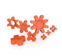 Joint de coupleur de tampon de fleur de prunier élastique, coussin de fleur de prunier solide, caoutchouc polyuréthane creux, Types de couplage flexibles(D95 Solid)