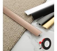 Joint De Dilatation Aluminium Forme T - Baguette De Sol Étanche Pour Cuisine - Couvre-Joint Plat Pour Combler Espace Stratifié/Vinyle - Recoupable 3x90cm(Rose gold,3pcs*90 * 2cm)