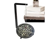 Joint de divination - Oui PAS Demandez BABTER | Base en verre en bois, écran d'outils de dowsing, pour tarot reading_ae, rituel, méditation, travail énergétique, accessoires