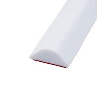 Joint de douche autocollant pour seuil de douche, barrière d'eau, seuil de douche - Pour séparation sèche et humide - Blanc - 170 cm