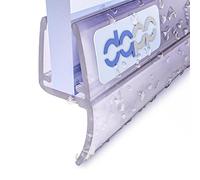 Joint de Douche DQ-PP 200cm | Joint pour Porte en Verre de 6mm - 8mm d'épaisseur | UK25 | Profil de Drainage de l'eau Profil Hydrofuge