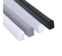 Joint de douche en silicone souple et imperméable - 300 cm - Noir - Bloque l'eau pour pièces humides et salle de bain - Joint flexible pour prévenir les fuites et réguler l'humidité