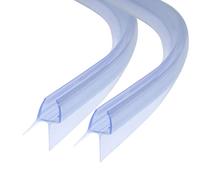 Joint de douche incurvé,2x60 cm,Épaisseur du verre : 6/7/8 mm,Joint de rechange pour cabine de douche,Joint de porte de douche parfait pour quart de cercle,Protection contre les éclaboussures