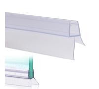 Joint de douche pour porte de douche, 6 mm, 8 mm, 10 mm, 2 x 50 cm, joint inférieur de cabine de douche, avec lèvre en caoutchouc allongée, imperméable, protection anti-éclaboussures, pour paroi de