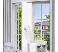 Joint de fenêtre 300 cm pour climatisation mobile et sèche-linge à évacuation d'air, climatiseur, joint de fenêtre sans perçage, passe-fenêtre pour tuyau d'échappement, fenêtre basculante, fenêtre