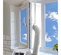 Joint de fenêtre de 400 cm pour climatiseurs mobiles : Sporgo - Joint de fenêtre avec 2 canaux de tuyau et 4 fermetures éclair - Joint d'étanchéité pour climatiseurs, fenêtres de toit