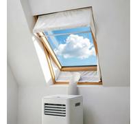 Joint de fenêtre de toit pour climatiseurs mobiles 2x230cm, ohne Bohren | Pour fenêtres jusqu'à 460cm. Installation sans perçage. Maintient l'air froid à l'intérieur et bloque les insectes.