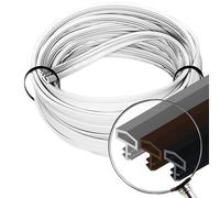 JOINT DE FENETRE | joint de porte d'entrée 20M, NOIR F-171 | joint fenetre pvc rainure qualité premium | Isolant phonique porte en bois | joint dormant fenêtre pvc | Thermoformable, rainure: 4mm