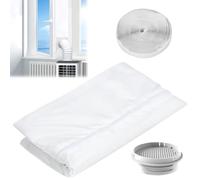 Joint de Fenetre,Kit Calfeutrage Climatiseur 4m,Tissu De Calfeutrage pour Fenêtres,Kit Climatisation Fenêtre,Tissu de Calfeutrage de Fenêtres,pour Climatiseur Mobile et Sèche-Linge