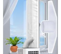 Joint de Fenêtre pour Climatiseur - 300cm Kit Calfeutrage Climatiseur étanche pour Climatisation Mobiles et Sèche-Linge, Installation Facile - avec cordon de serrage et attache adhésive
