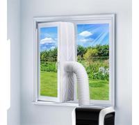 Joint de fenêtre pour climatiseur mobile - 400 cm - Tuyau d'évacuation sans perçage - Convient pour fenêtres basculantes, fenêtres battantes, fenêtres de toit et sèche-linge