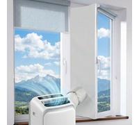 Joint de Fenetre pour Climatiseur Mobile, 400cm Kit Fenetre Climatiseur Mobile pour Divers Tuyaux d'échappement, Résistant et Imperméable Calfeutrage Fenêtres Climatiseurs Facile à Installer