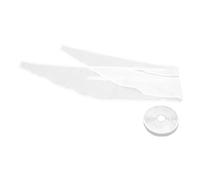 Joint de Fenêtre pour Climatiseur Mobile en Tissu Oxford Blanc | Installation Facile sans Perçage, Guide le Tuyau D’évacuation, Ruban Adhésif Inclus, Usage Rapide