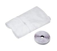 Joint de fenêtre pour climatiseur - Prévention de la perte de chaleur pour unités de climatisation portables, ouverture à glissière à double curseur, longueur universelle, 35 cm x 27 cm, tissu doux en