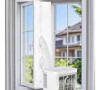 Joint de fenêtre pour climatiseurs mobiles, 3/4/5 m, en tissu Oxford, sans trous de perçage, pour climatisation, sèche-linge, sèche-linge à évacuation d'air (5 m)