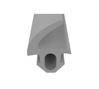 Joint de Fenêtre pour Système de Vitrage Extérieur et Intérieur - Plastique et Aluminium (Gris 10 m)