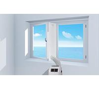 Joint de fenêtre Tube HOOMEE 157" avec tube pour climatiseur portable, fonctionne avec climatisation mobile (400 cm)