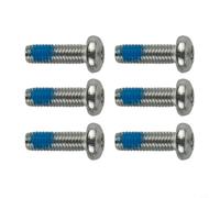 Joint de frein pour vélo électrique et scooter électrique - 6 trous - Rondelle de disque en alliage d'aluminium et boulons en acier inoxydable pour une performance de freinage fiable (boulons)