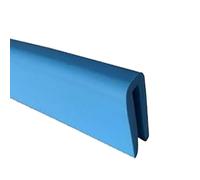 Joint de garniture de bord en caoutchouc, canal en U de 1M, bande météo Flexible, protection de moulage for portes automobiles(7mmx17mmxclamp2-4)