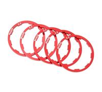 Joint de moyeu de vélo en alliage d'aluminium pour améliorer les performances du vélo (rouge, 2 mm)