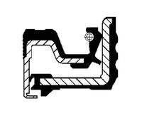 Joint de moyeu Essieu avant FPM (caoutchouc fluoré) 12015509B CORTECO pour IVECO