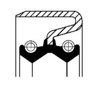 Bague d'étanchéité, moyeu de roue CORTECO 12014157B