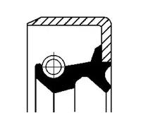 Joint de moyeu NBR (caoutchoucs nitrile) 19016507B CORTECO pour MITSUBISHI