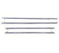 Joint de porte autocollant 4 Pièces Joint D'étanchéité Extérieur Pour Vitres Bande Moulure Pour Civic 2006-2010 2011 Accessoires Automobiles Joint caoutchouc(Chrome)