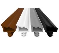 Joint de porte contre le tirage, le bruit et la poussière, réduction des coûts de chauffage, joint, ruban adhésif, largeur de rainure 4mm, profondeur de rainure 7mm rainure de 12mm gris 25m