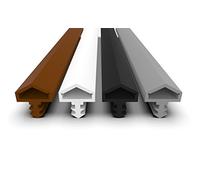 Joint de porte contre le tirage, le bruit et la poussière, réduction des coûts de chauffage, joint, ruban adhésif, largeur de rainure 4mm, profondeur de rainure 7mm rainure de 12mm gris 5m