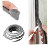 Joint de porte coupe-froid de 33 pieds, coupe-froid efficace anti-collision avec autocollant pour réduire le bruit et les fuites d'eau, joint brosse porte adapté à la plupart des fenêtres