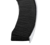 Joint de porte coupe-froid pour fenêtre, Porte fenêtre brosse auto-adhésive bande d'étanchéité gris noir 9X(5-23) mm 10M(Black,9 * 9mm*10M)