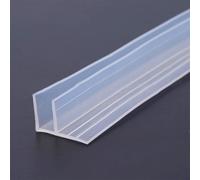 Joint De Porte De Douche Étanche En Forme De F 6mm X 2m for Paroi De Douche, Porte Vitrée Et Cabines De Douche - Prévient Les Fuites