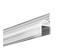 Joint de Porte de Douche PVC 200 cm - Pour Verre 6/8/10/12 mm - Joint Inférieur En Caoutchouc (Arc H - 12 mm/3 m)