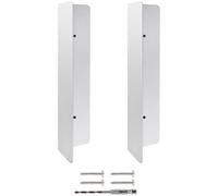 Joint de porte de garage en acier blanc avec bride en L | Cette barrière en acier inoxydable protège votre joint de porte de garage contre les intempéries pour garder l'intérieur