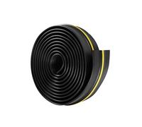 VEVOR Joint de porte de garage, 6 m, kit de joint de seuils d'étanchéité universel pour bas de porte de garage, 2 pcs, en forme de U+O, bande en PVC résistante aux intempéries, avec adhésif, noir