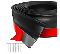 Joint de porte de garage universel de 3 m, auto-adhésif, boudin de porte de garage, bande d'étanchéité avec clous, étanche pour garder le garage propre