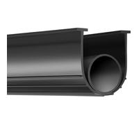 Joint de porte de garage VEVOR 4 8 m en caoutchouc (forme U+O) - 100 mm noir