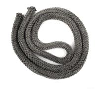 Joint de porte de poêle en fibre de verre - 18/20 mm x 2 m - Corde noire pour poêles à bois, brûleurs à bois, cheminées, chaudières et fours industriels (20 mm)
