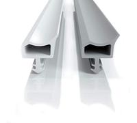 Joint de porte de qualité supérieure pour porte de chambre contre les courants d'air, en blanc et gris, joint parfait pour la porte de votre chambre (5 m, blanc)