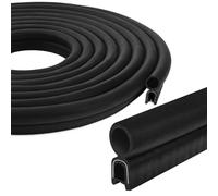 Joint de Porte de Voiture 12m Universel Joint d'étanchéité en Caoutchouc pour la protection des arêtes Joint de porte noir en caoutchouc pour voitures, bateaux et camions (Joint supérieur)