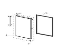 Joint de porte d'origine (partie congélateur, repère 16) Frigo, Réfrigérateur, Congélateur DA97-19850E SAMSUNG